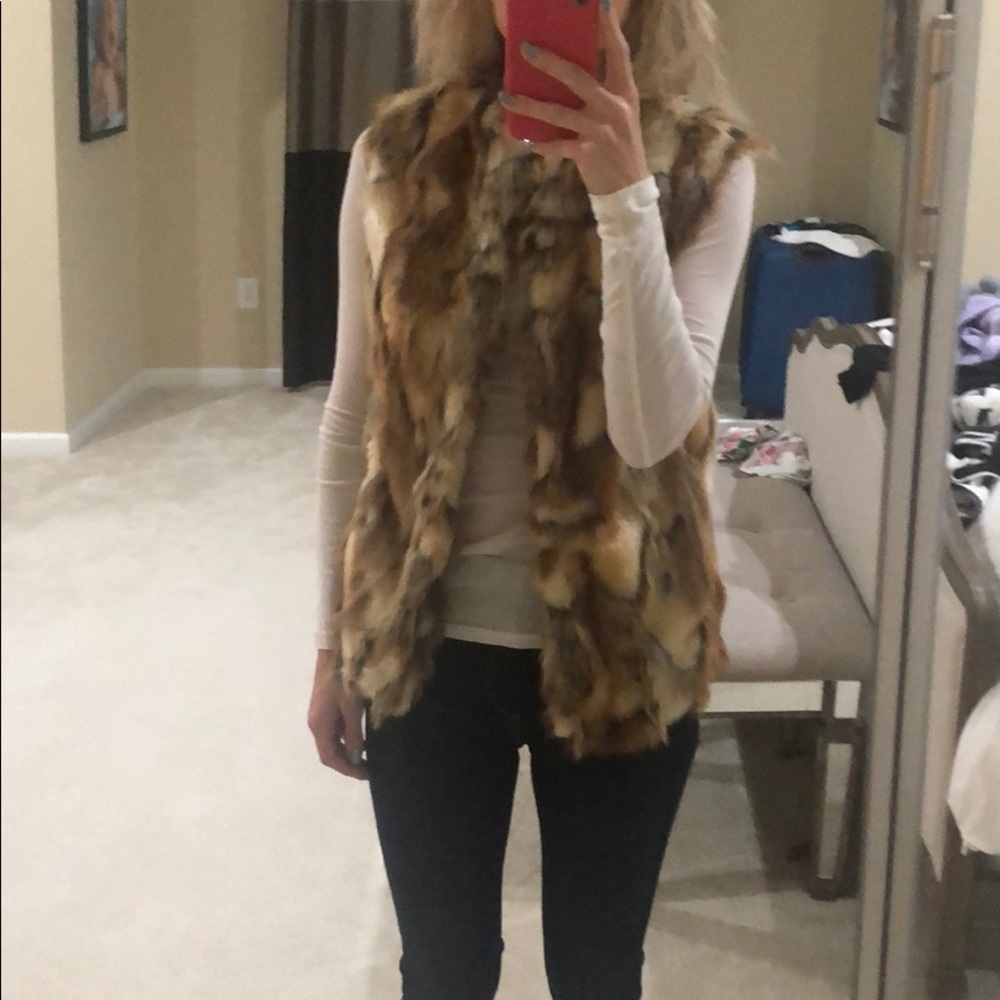 Sam Edelman faux fur vest XS